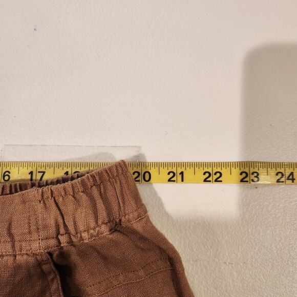 Orvis Womens Brown 100% Linen Straight Leg Pants Size XL Beach Coastal Stretch - Picture 8 of 12